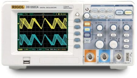 Rigol Ds1202Ca 200 Mhz, 2 Ch, 2 Gsa/S Color Digital Oscilloscope 1 Rigol Ds1202Ca 200 Mhz, 2 Ch, 2 Gsa/S Color Digital Oscilloscope
