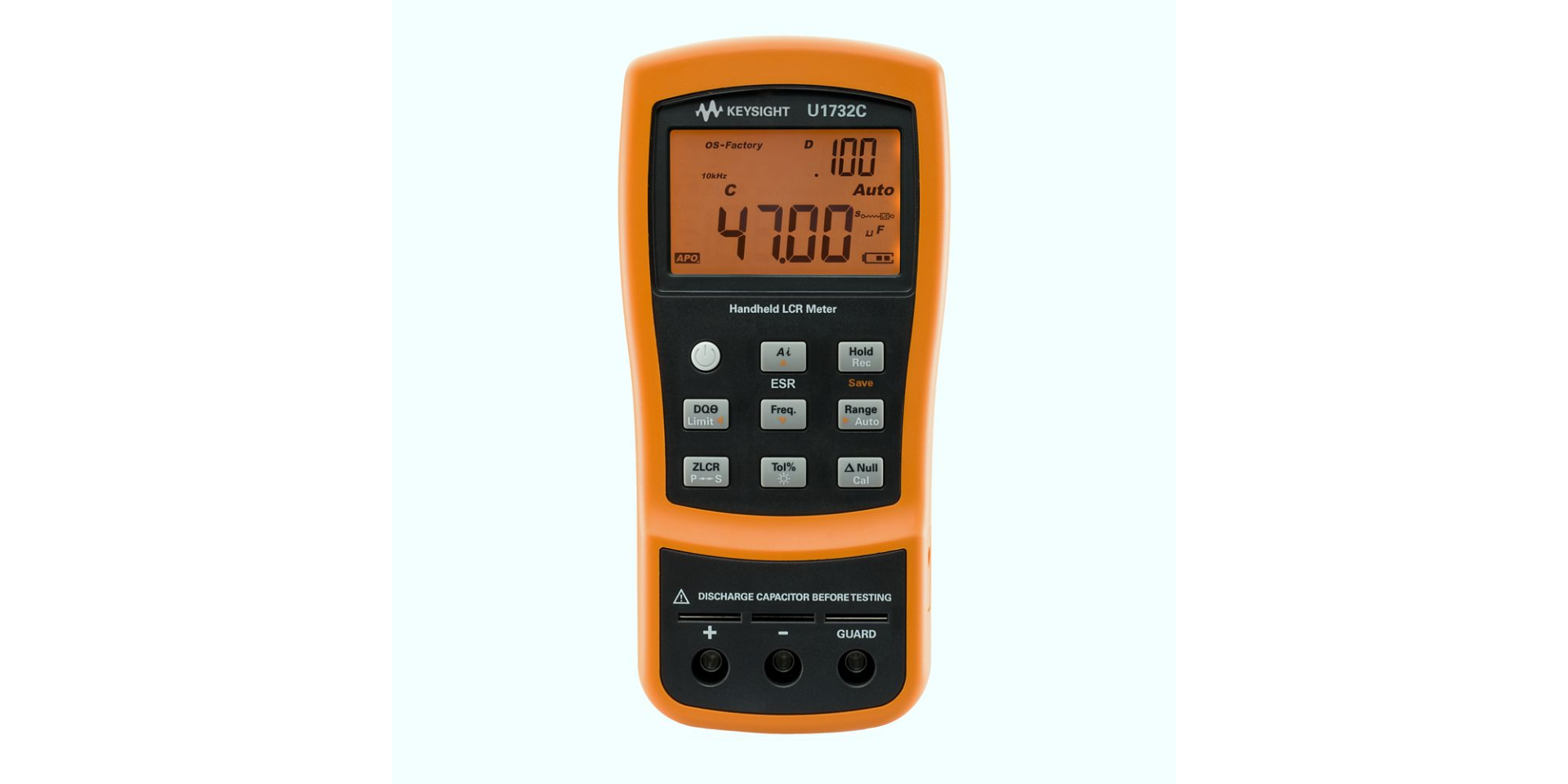 Agilent Technologies U1732C LCR Meter - Handheld - 20000 Count - Dual Display - 100Hz/120Hz/1kHz/10kHz 1 Agilent Technologies U1732C LCR Meter - Handheld - 20000 Count - Dual Display - 100Hz/120Hz/1kHz/10kHz